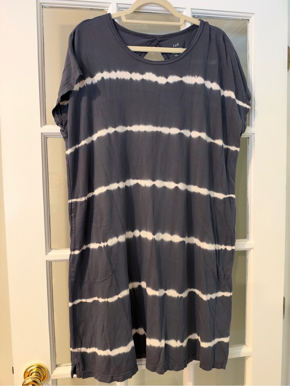 J.Jill Fit Tie Dyed Gray Dress